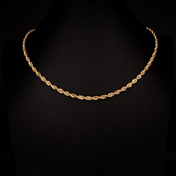 10k Gold Rope Necklace