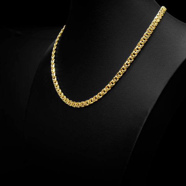 10k Gold 6mm Chino Link Necklace