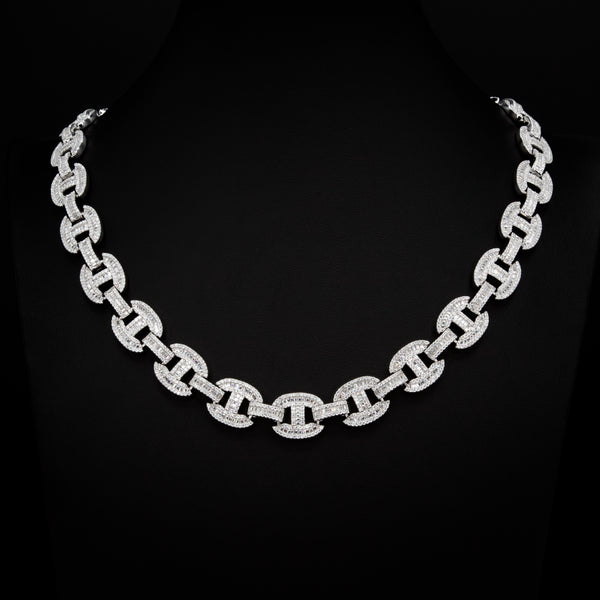 14mm Baguette Gucci Link Necklace