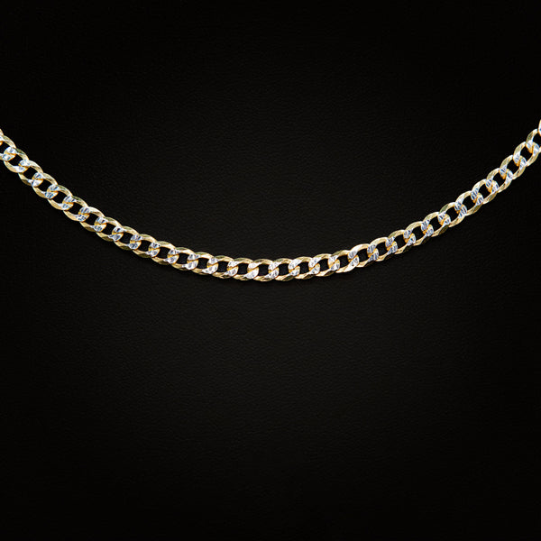 4mm Diamond Cut Cuban Necklace