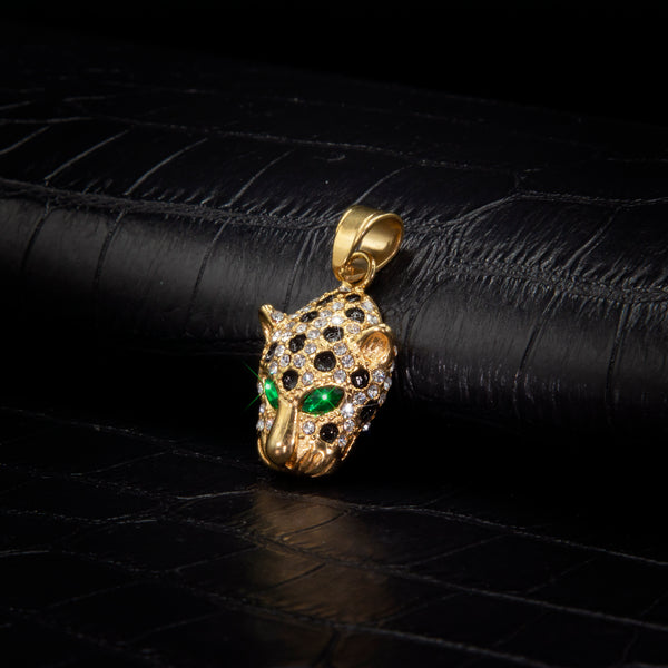 Leopard Pendant in Yellow Gold