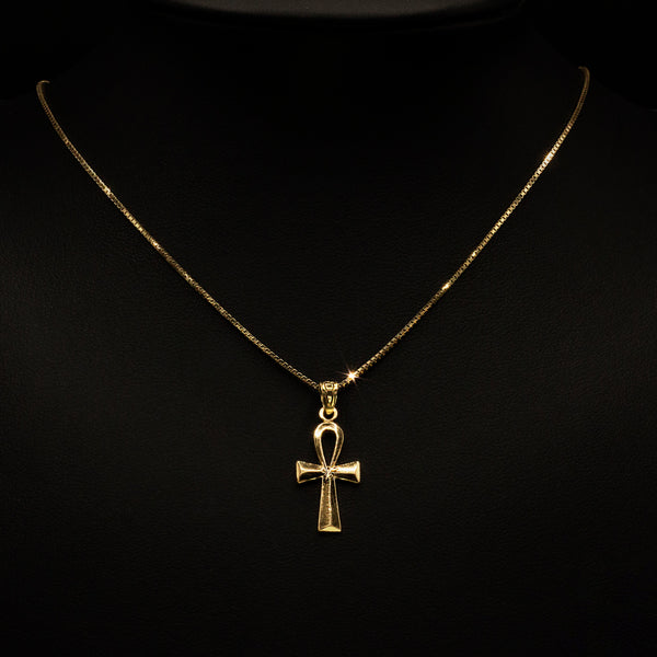 Ankh Cross Mini 10k Solid Gold