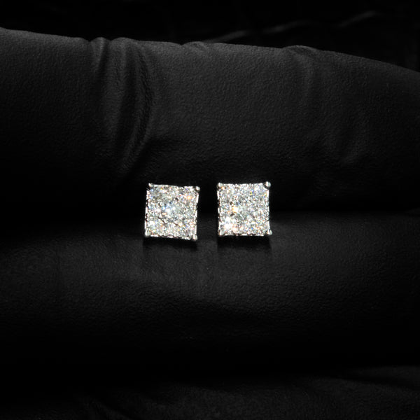 VVS Square Stud Earrings